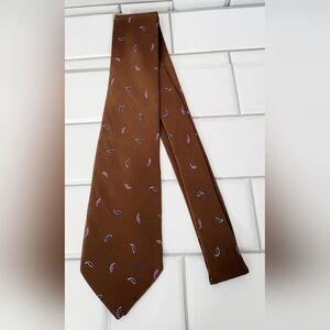 Chloe L.Magnin Black Label Main In Spain Vintage Mens 100% Silk Necktie  Color B